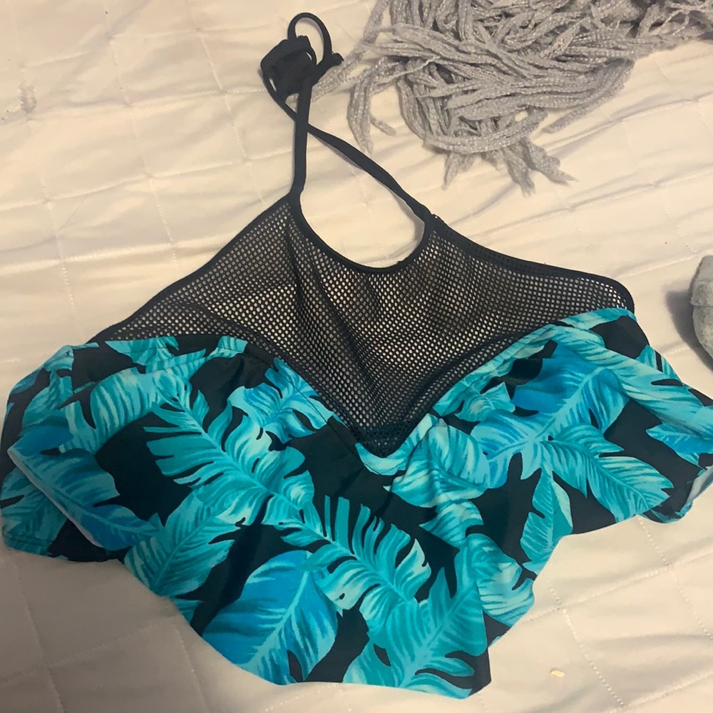 Floral bikini top